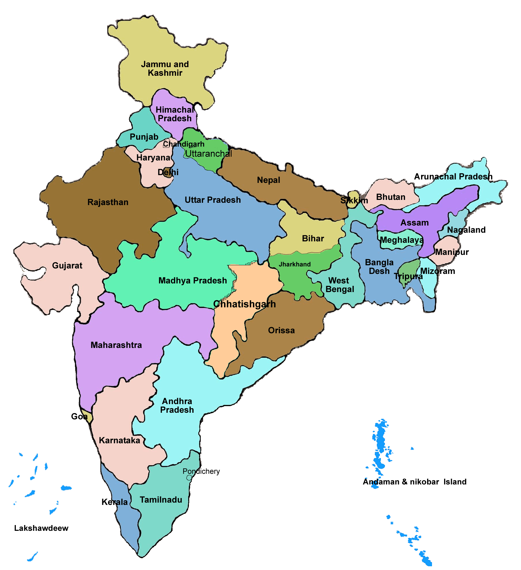 full-india-map
